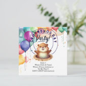 Einladungskarte für den Groundhog-Tag - Feiern Sie Einladung (Stehend Vorderseite)