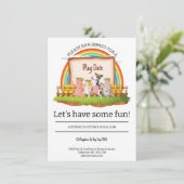 Einladungskarte für den landwirtschaftlichen Betri Einladung (Stehend Vorderseite)