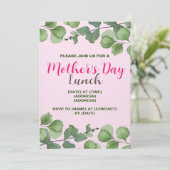 Einladungskarte für den Muttertag, bearbeitbare Vo Einladung (Stehend Vorderseite)