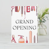 Einladungskarte für den Schönheitssalon Einladung (Stehend Vorderseite)