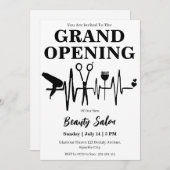 Einladungskarte für den Schönheitssalon Einladung (Vorne/Hinten)
