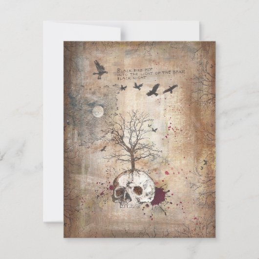 Einladungskarte für den Totenbaum Einladung (Vorderseite)