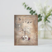 Einladungskarte für den Totenbaum Einladung (Stehend Vorderseite)