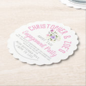 Einladungskarte für den Untersetzer des Einladungs (angewinkelt)