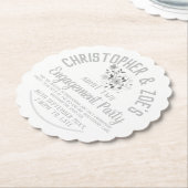 Einladungskarte für den Untersetzer des Einladungs (angewinkelt)