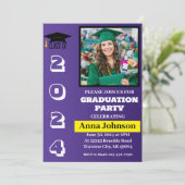 Einladungskarte für die Absolventenklasse Einladung (Stehend Vorderseite)