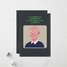 Einladungskarte für die Beerdigung