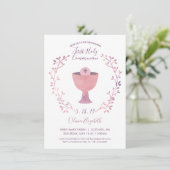 Einladungskarte für die erste heilige Kommunion ei Einladung (Stehend Vorderseite)