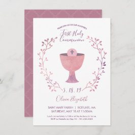 Einladungskarte für die erste heilige Kommunion ei Einladung