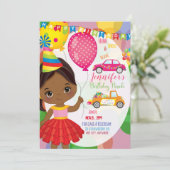 Einladungskarte für die Geburtstagsparade (Stehend Vorderseite)