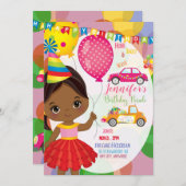 Einladungskarte für die Geburtstagsparade (Vorne/Hinten)