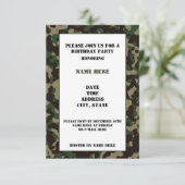 Einladungskarte für die Geburtstagsparty Einladung (Stehend Vorderseite)