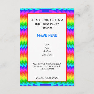 Einladungskarte für die Geburtstagsparty Einladung