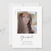 Einladungskarte für die Graduierungspartei (Vorderseite)