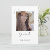 Einladungskarte für die Graduierungspartei (Stehend Vorderseite)