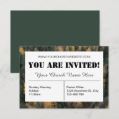 Einladungskarte für die Grünwaldkirche Einladung (Vorne/Hinten)