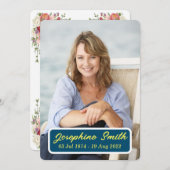 Einladungskarte für die individuelle Bestattungsfe (Vorne/Hinten)