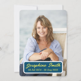 Einladungskarte für die individuelle Bestattungsfe