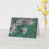 Einladungskarte für die Leiterplatte (Gelbe Blume)