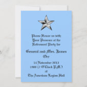 Einladungskarte für die Luftwaffe - Brigadegeneral Einladung (Rückseite)