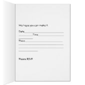 Einladungskarte für die Töchter - Feiern in Rosa (Innen (Rechts))