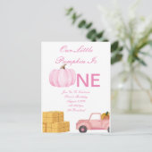 Einladungskarte für ein Jahr Ankündigungspostkarte (Stehend Vorderseite)