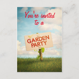 Einladungskarte für eine Garden Party Einladung