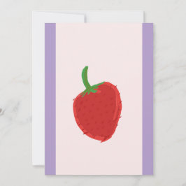 Einladungskarte für Erdbeeren Einladung