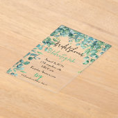 Einladungskarte für Eukalyptus bridtus Acryleinladungen (Ablage )