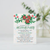 Einladungskarte für Feiertage (Stehend Vorderseite)