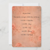 Einladungskarte für Flachhochzeiten Einladung (Rückseite)