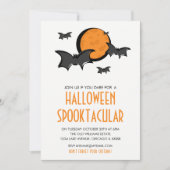 Einladungskarte für Fledermäuse und Halloween-Part Einladung (Vorderseite)