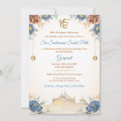 Einladungskarte für Floral Sukhmani Sahib Einladung (Vorderseite)