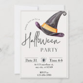 Einladungskarte für Halloween-Party Einladung (Vorderseite)