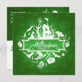 Einladungskarte für Halloween-Party Einladung (Vorne/Hinten)