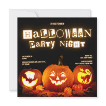 Einladungskarte für Halloween-Partys