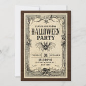 Einladungskarte für Halloween-Partys Einladung (Vorderseite)