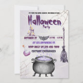 Einladungskarte für Hexen und Hexenmeister (Vorderseite)