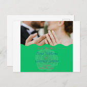 Einladungskarte für Hochzeiten (Vorne/Hinten)