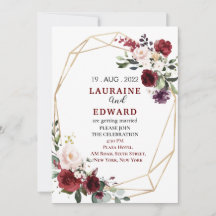 Einladungskarte für Hochzeiten