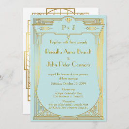 Einladungskarte für Hochzeiten, großartige Goldmin Einladung