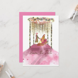 Einladungskarte für Hochzeiten - SAVE THE DATE Einladung