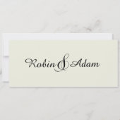 Einladungskarte für Hochzeiten von Wirbel Einladung (Rückseite)