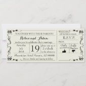 Einladungskarte für Hochzeiten von Wirbel Einladung (Vorderseite)