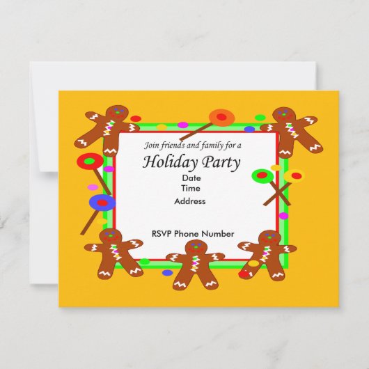 Einladungskarte für Ingwer Brot Einladung (Vorderseite)