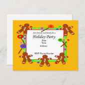 Einladungskarte für Ingwer Brot Einladung (Vorne/Hinten)