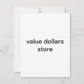 Einladungskarte für jeden Anlass Einladung (Rückseite)