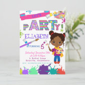 Einladungskarte für Künstler (Stehend Vorderseite)