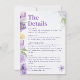 Einladungskarte für lila Peonies Einladung