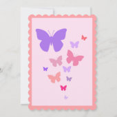 Einladungskarte für Mädchen Einladung (Rückseite)